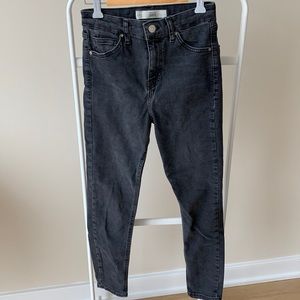 TOPSHOP Jamie ankle jeans in washed grey